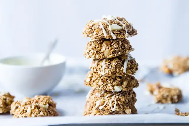 Nussige Feigen-Granola-Riegel mit Kakaonibs, ein gesunder, energiereicher Snack aus natürlichen Zutaten und ayurvedischer Güte.